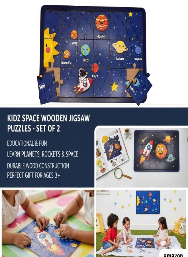 ESPtronics 1 Pc Solar System Jigsaw Puzzles for Kids Educational Space Puzzle with Planets, Rocket & Astronaut STEM Learning Toy for Toddlers Ages 4-8 Preschool & Montessori Gift for Boy & Girl - Image 3